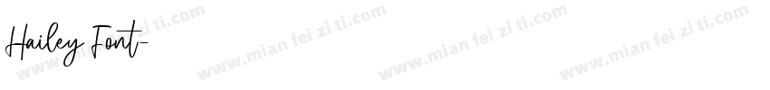 Hailey Font字体转换
